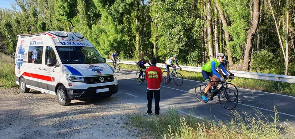 atencion sanitaria san jose carrera ciclismo en Puerto de Guadarrama